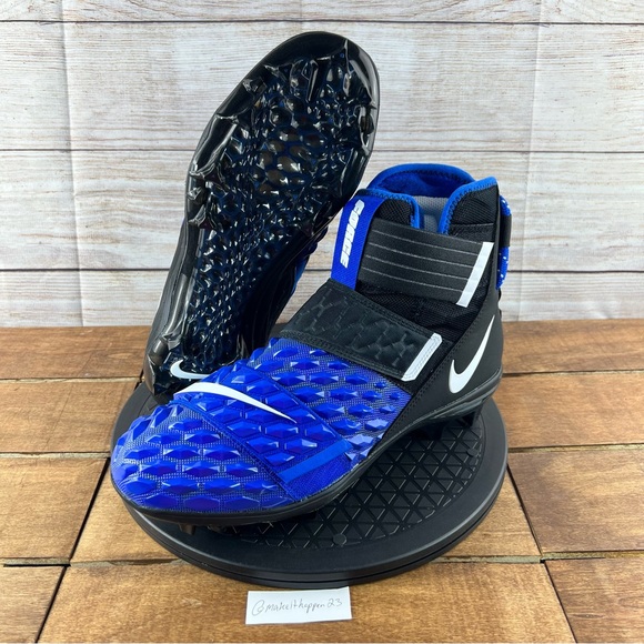 Nike Force Savage Elite 2 Football Cleats Blue Black - Picture 7 of 8